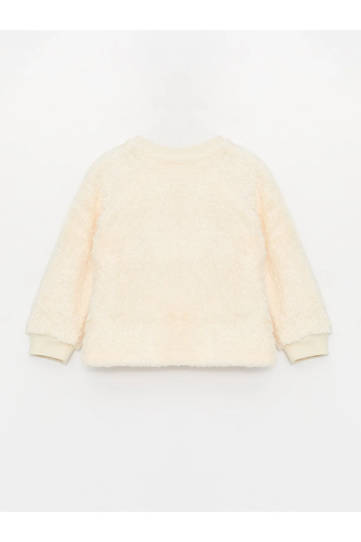 LC Waikiki  Langärmliges Baby-Jungen-Plüsch-Cardigan und Hose mit Rundhalsausschnitt, 2er-Set