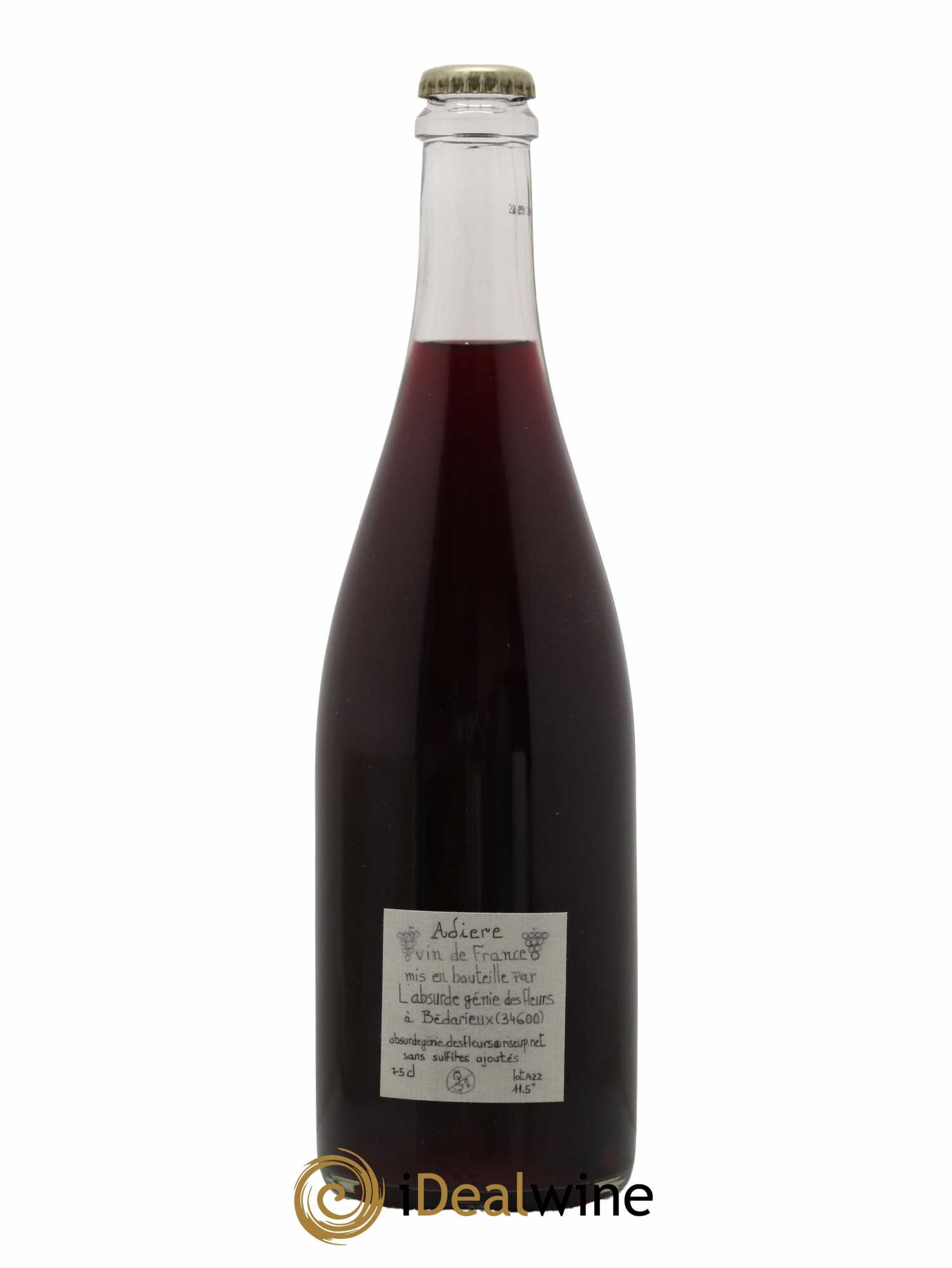 Vin de France Adiere L'Absurde Génie des Fleurs 2022 - Lot de 1 Bouteille