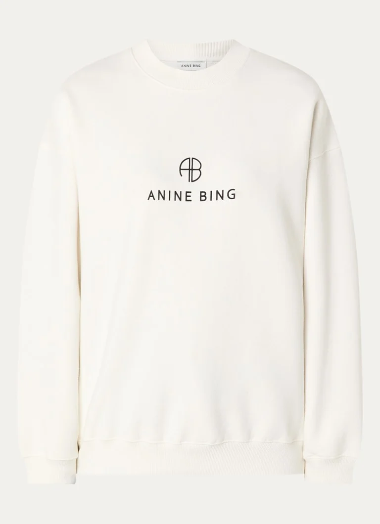 Pulover cu logo imprimat Anine Bing Jaci