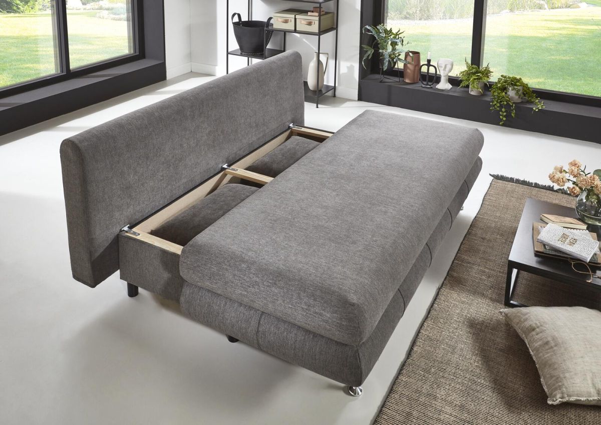 Sun Garden Schlafsofa Benfeld mit Stauraum Grau