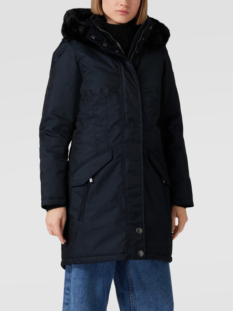 Funktionsjacke mit Label-Applikation Modell 'Delicy' in marineblau