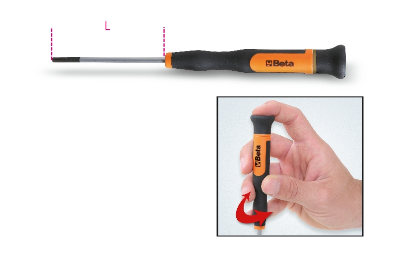 Beta 012570047 Mikroskrutrekker for innvendige sekskantskruer - 1,5 mm