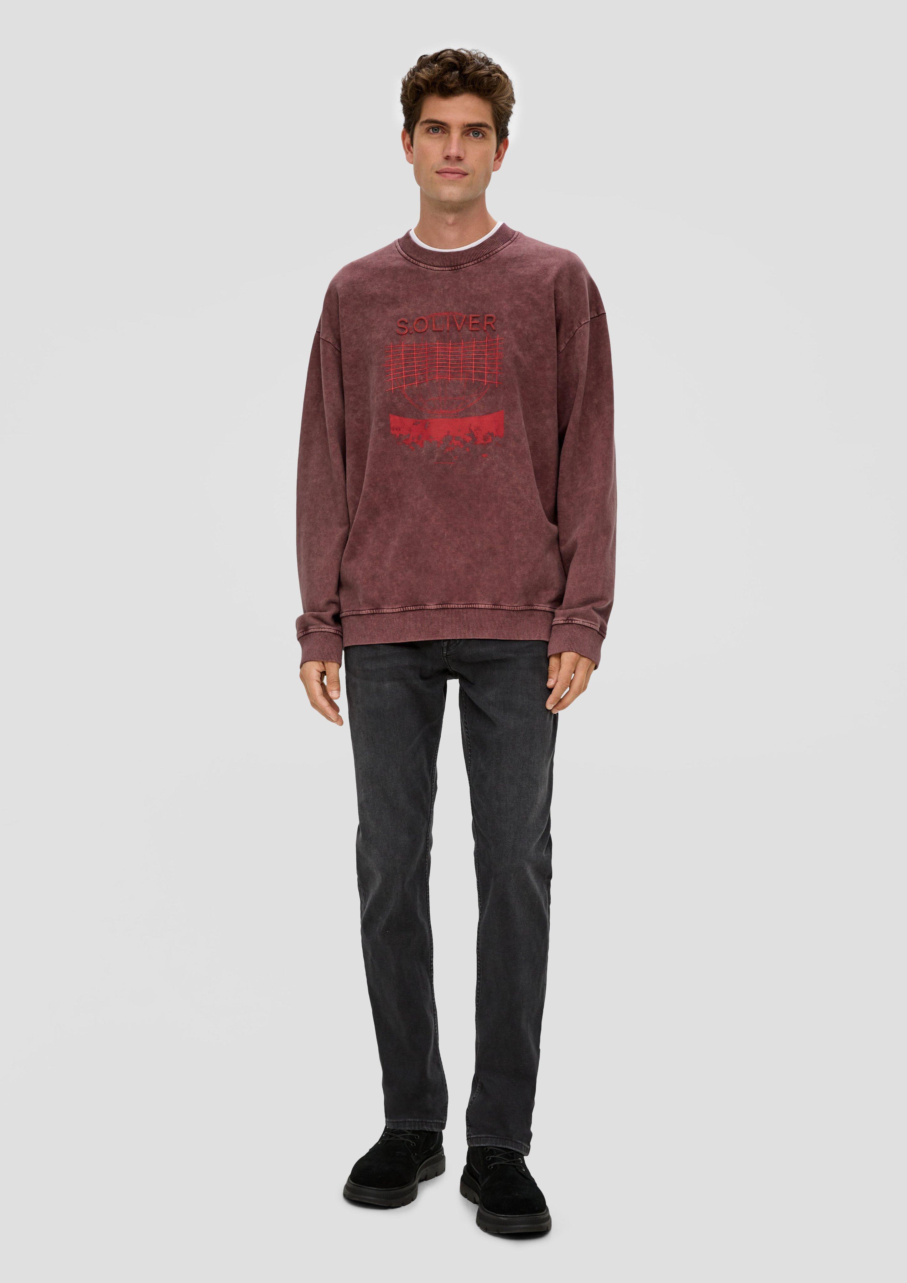 Gewaschenes Sweatshirt mit Grafik-Print  2135758-4960