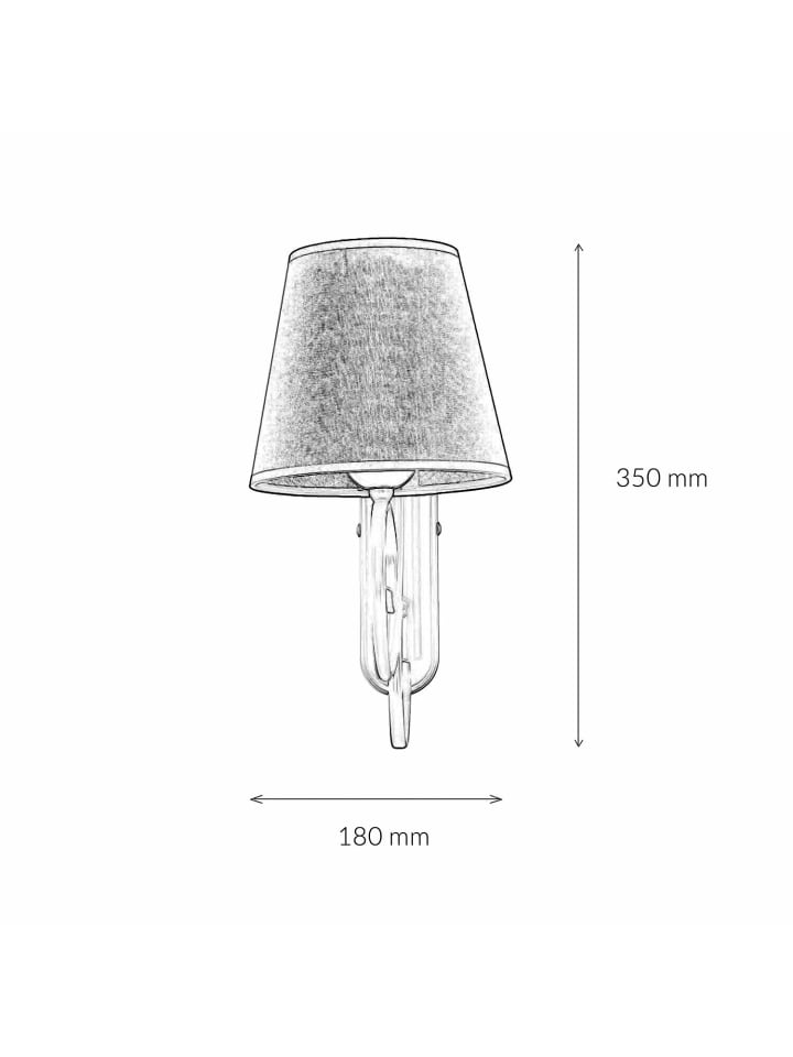 Licht-Erlebnisse Wandlampe in Weiß Beige günstig kaufen onesize