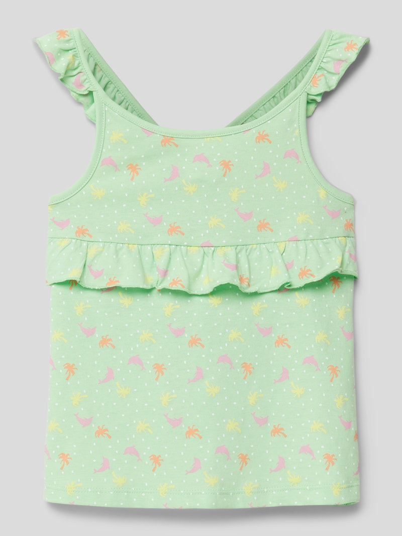 Trägertop mit Allover-Muster in mint