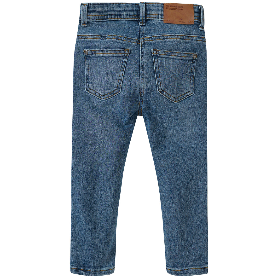Mädchen Slim-Jeans mit verstellbarem Bund