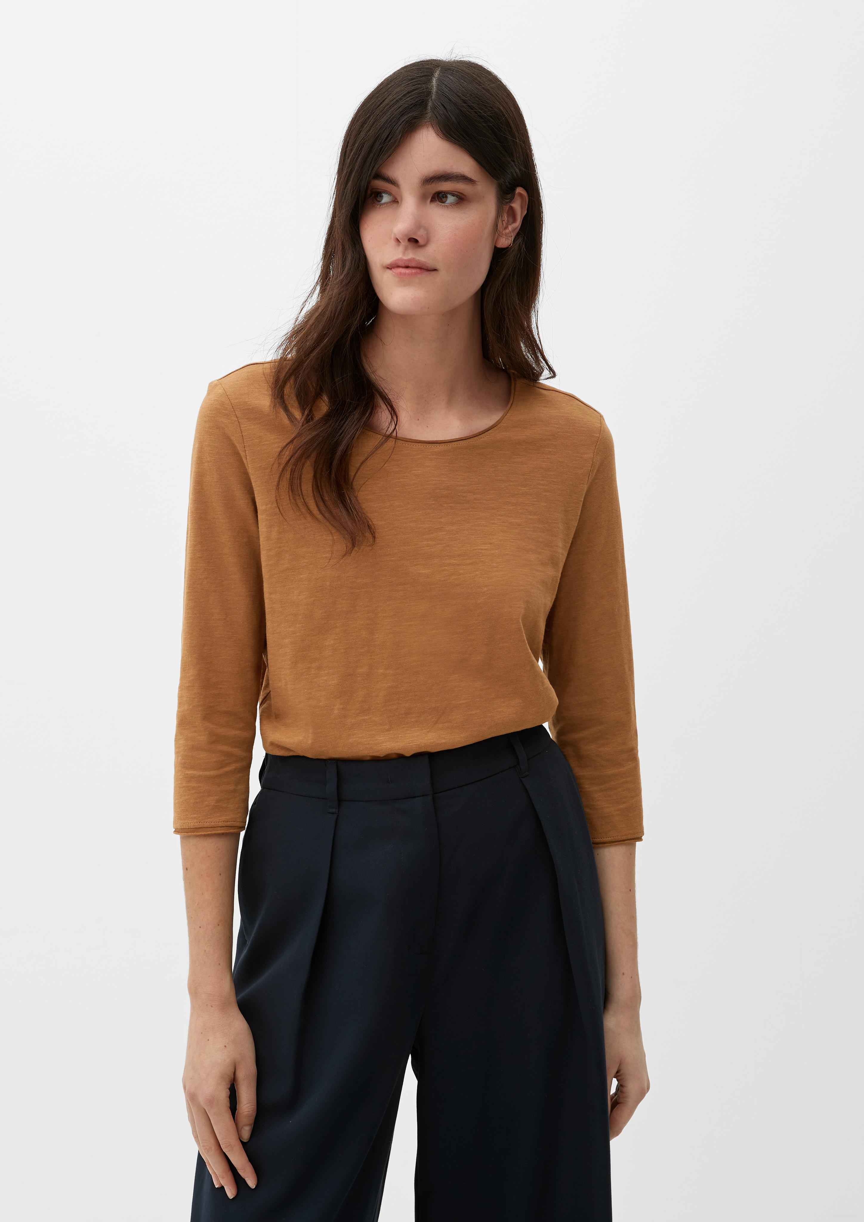 Baumwoll-Shirt mit 3/4-Ärmeln  2126552-8469