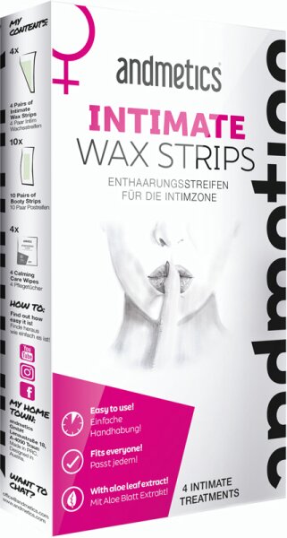 Andmetics Intimate Wax Strips Enthaarungsstreifen