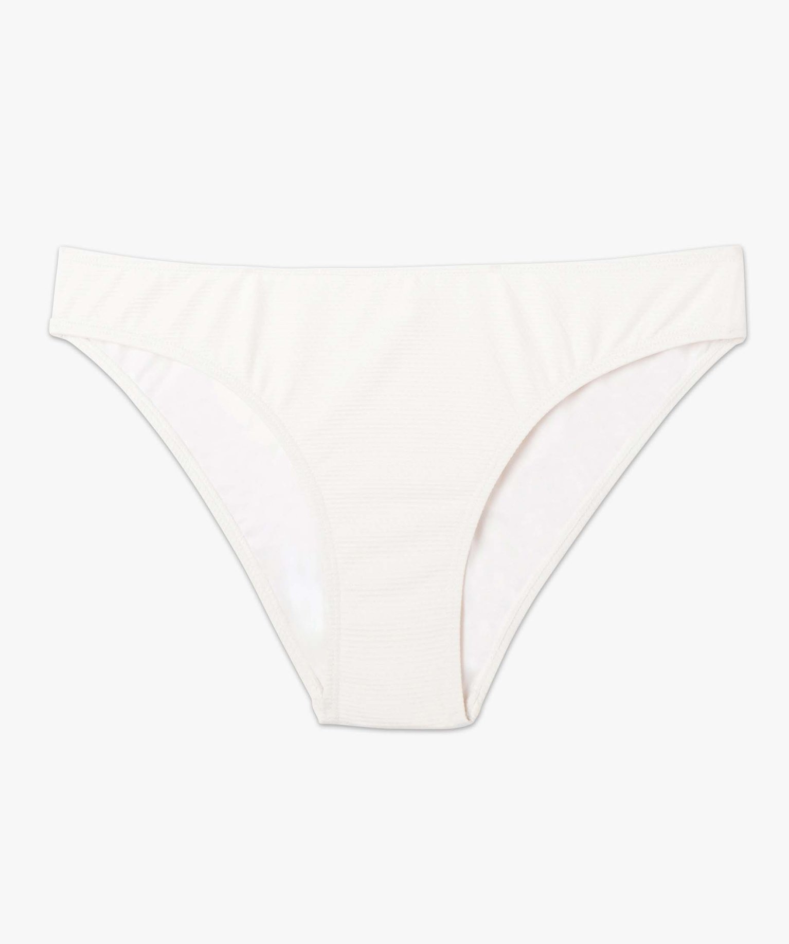 Bas de maillot de bain femme en maille gaufrée blanc | GEMO