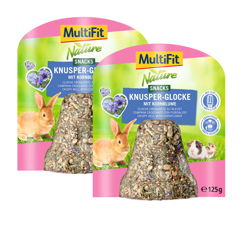 MultiFit Snacks MultiFit Knusper-Glocke 2x125g Kornblume