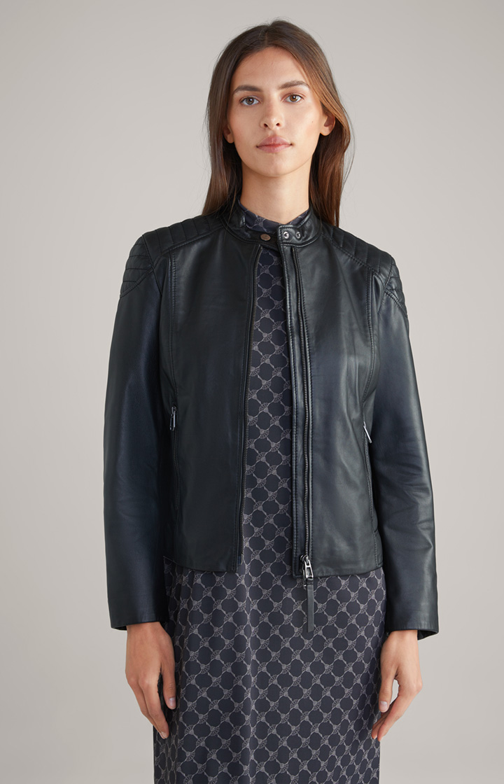 Lederjacke in Schwarz