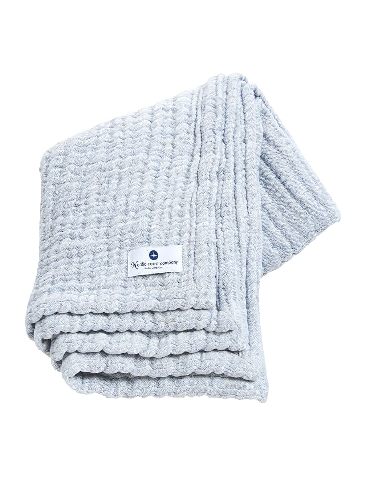 nordic coast company  Babydecke 4 in 1 groß in Hellblau - 90 x 120 cm  günstig kaufen 90 x 120 cm