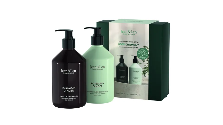 Jean&Len Body Ceremony Giftbox Rosemary/Ginger Geschenkpackung