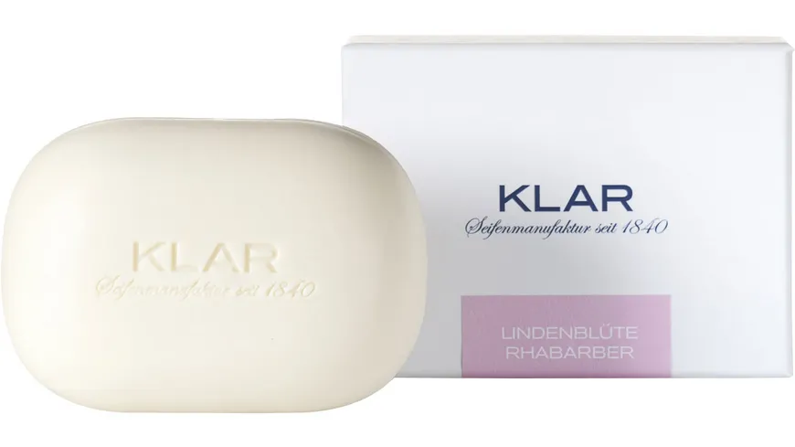 KLAR'S Exklusive Seife Lindenblüte & Rhabarber 135 g