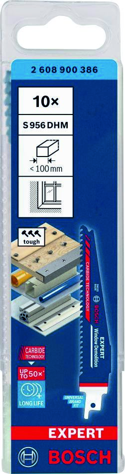Bosch Blue Accessories 2608900386 Szakértői „Ablakbontás” S 956 DHM orrfűrészlap, 10 részes