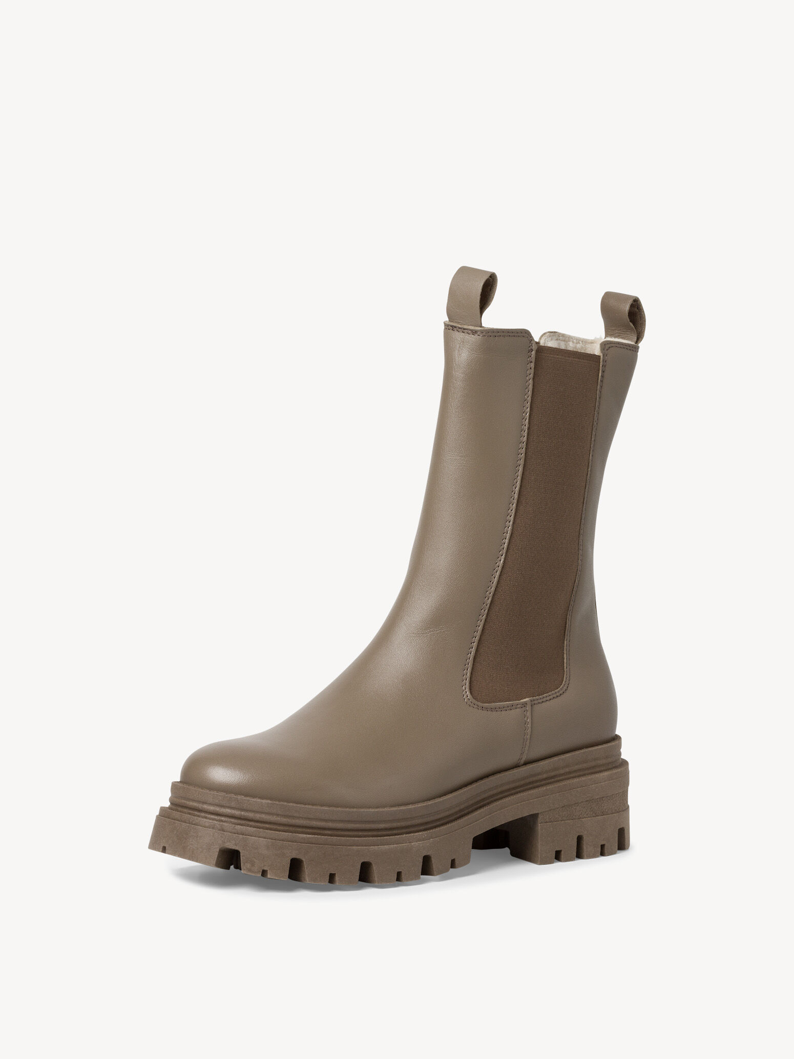 Bottine Chelsea en cuir - vert