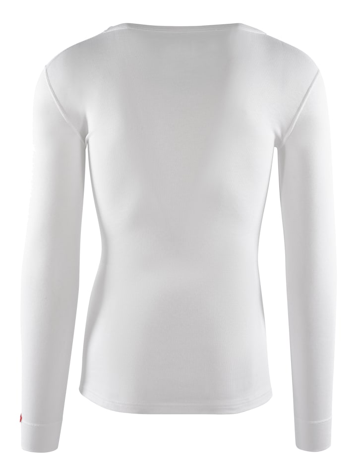 BLACKSPADE Fits perfect Thermounterhemd Thermal Longsleeve - V-Neck in Snow White günstig kaufen