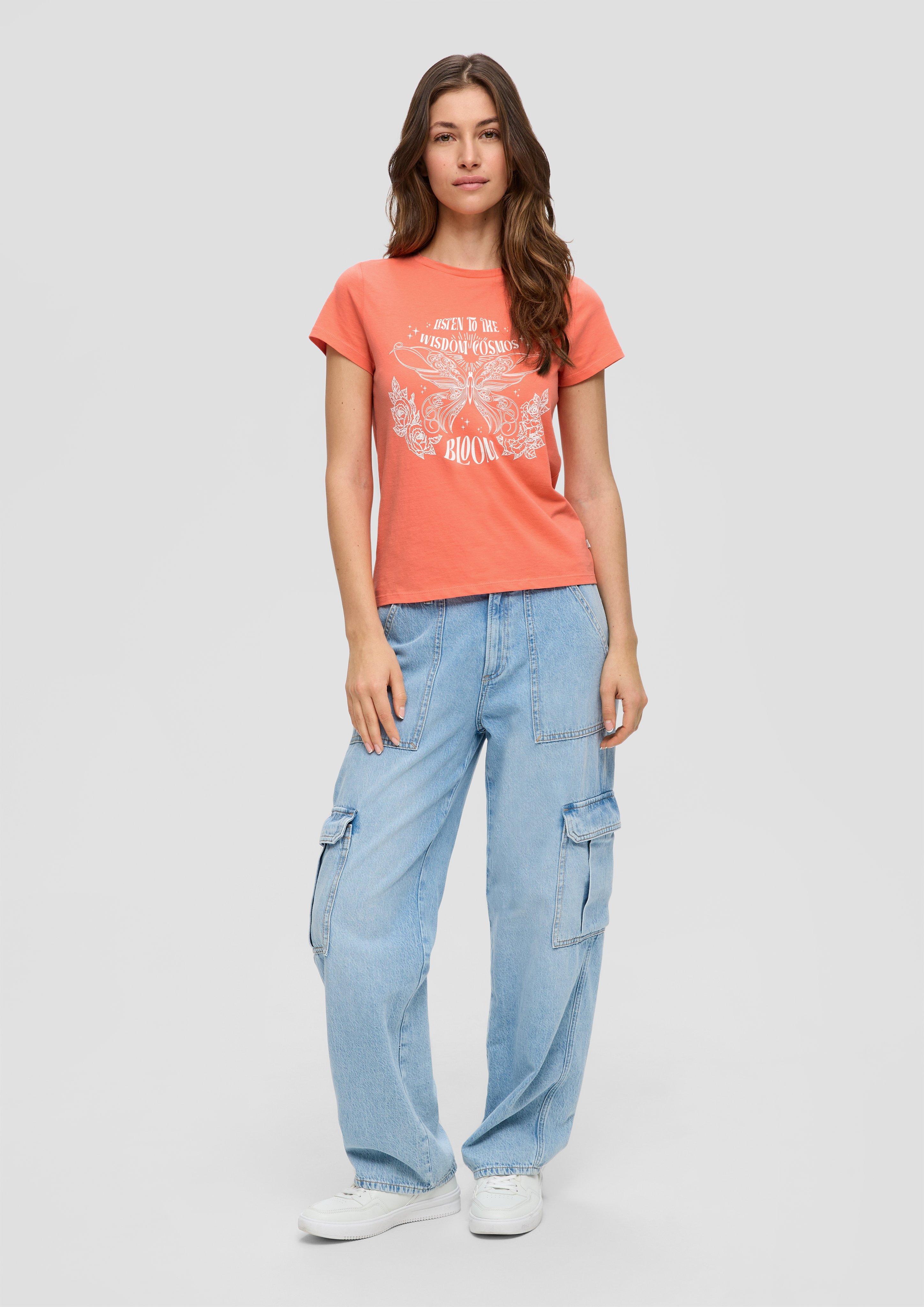 T-Shirt mit Frontprint  2144078-23D0