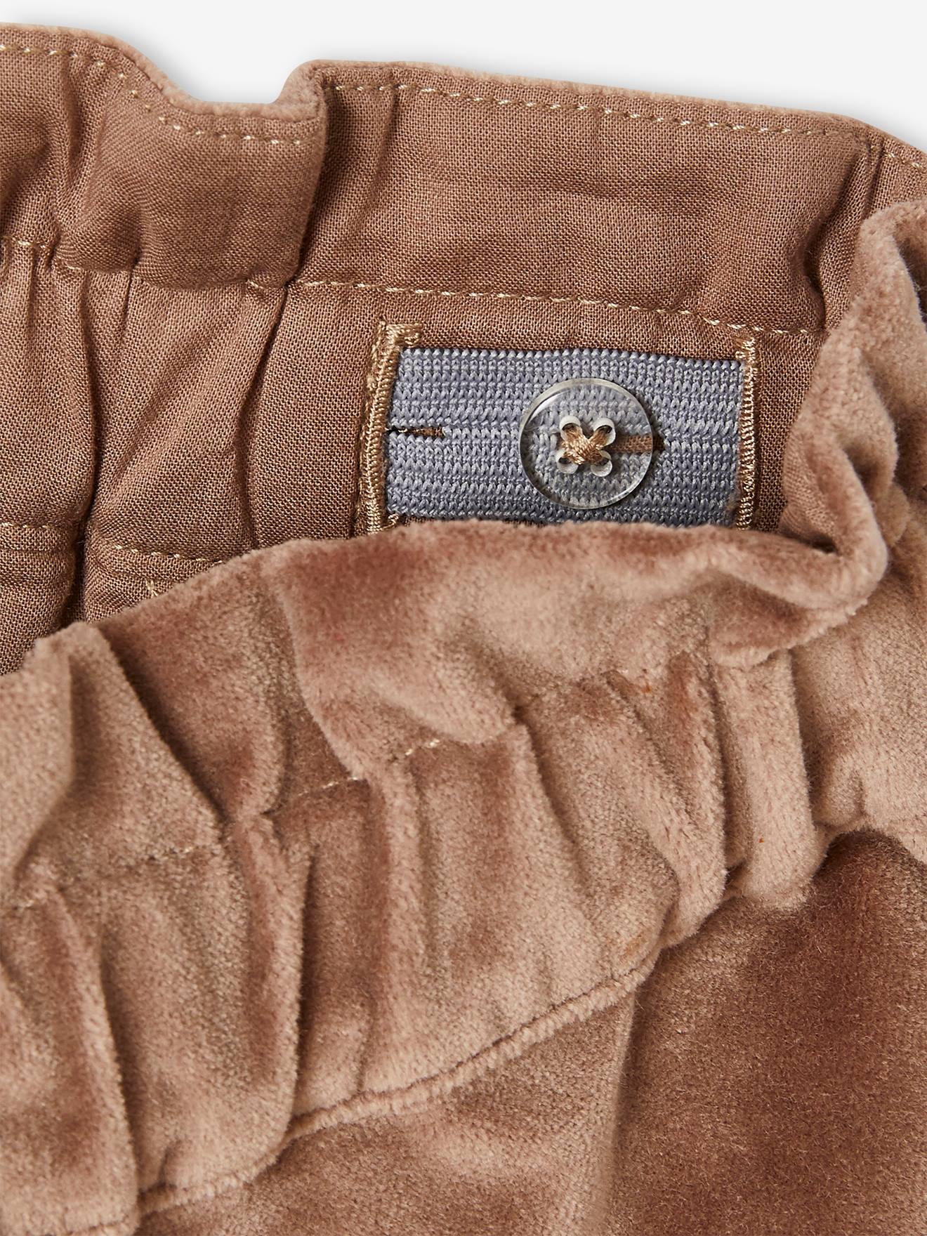 Vertbaudet Mädchen Samt-Shorts - braun