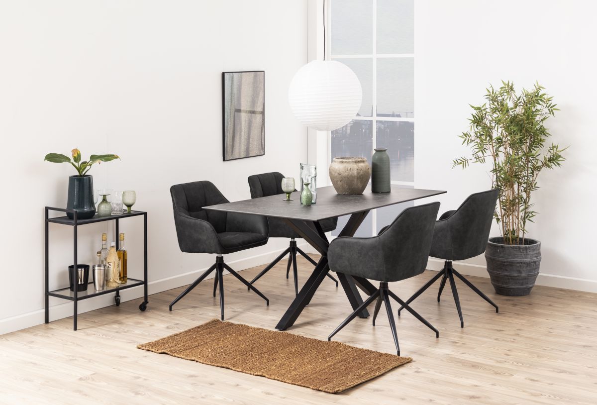 Esstisch Heaven Keramik Schwarz 160 cm