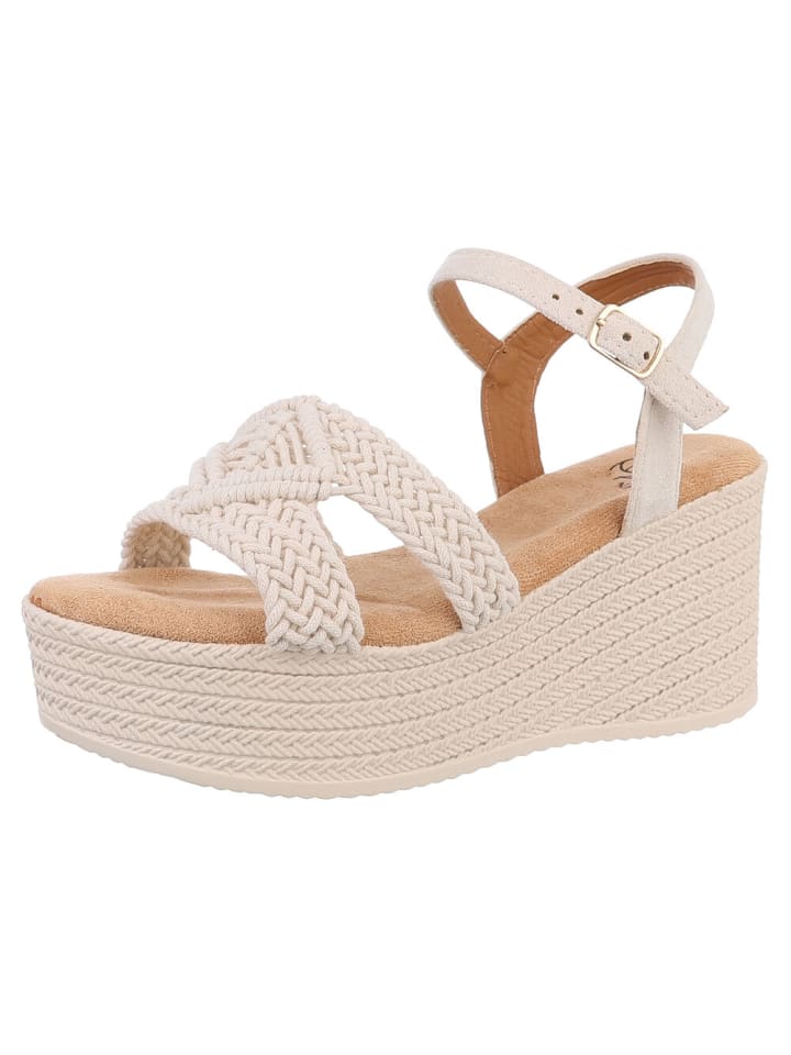 Ital-Design Sandale & Sandalette in Beige günstig kaufen