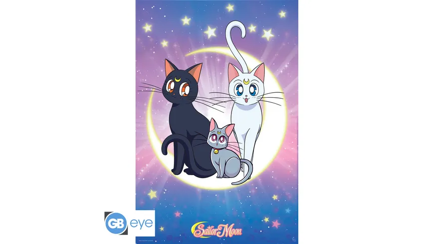 SAILOR MOON - Poster Maxi 91.5x61 - Luna, Artemis & Diana
