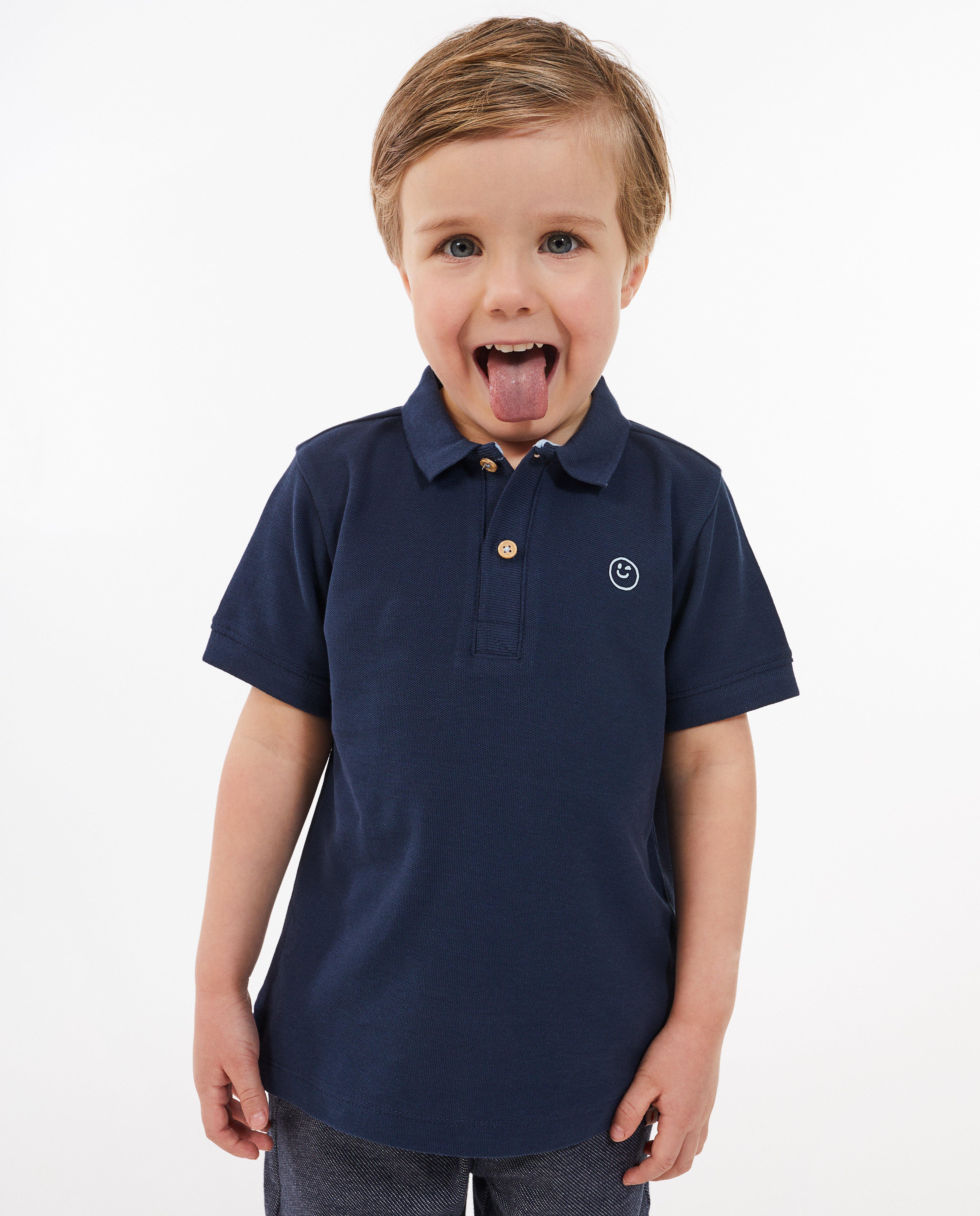 Kidz Nation Sötétkék biopamut póló, sötétkék