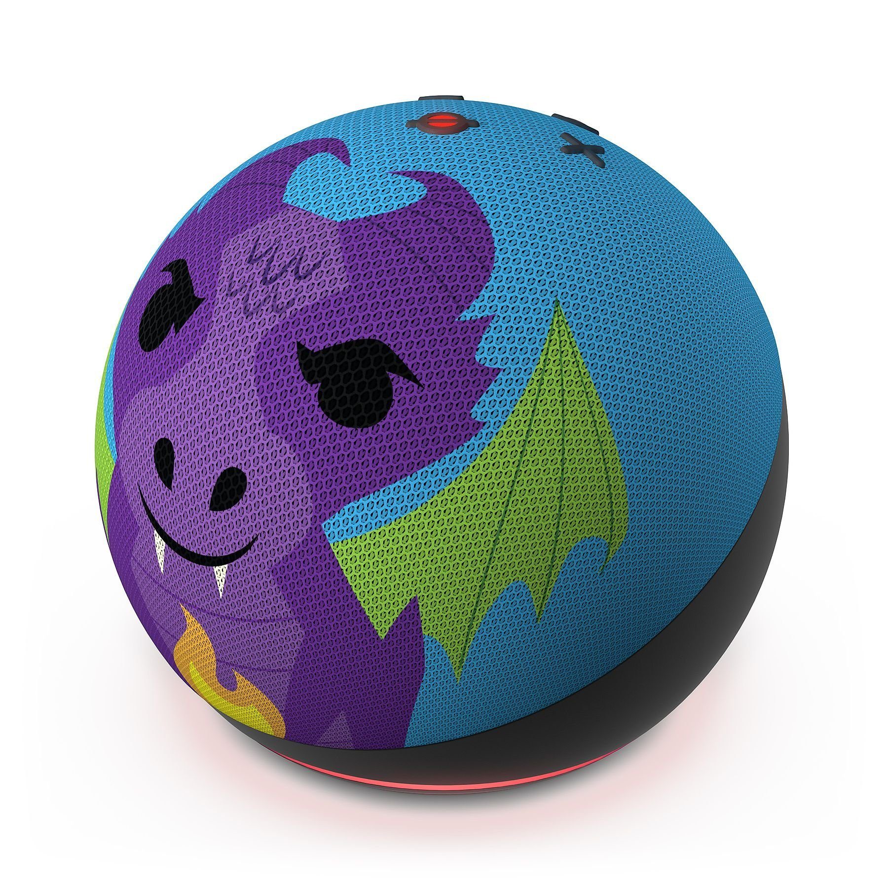 Amazon Echo Dot Kids (5.Gen) Drachen Design Kinder Edition mit Alexa Lautsprecher (Bluetooth, WLAN (WiFi), mit Sprachsteuerung, Smart Speaker Streaming)