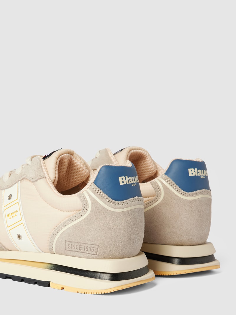 Sneaker mit Label-Details Modell 'QUARTZ' in beige