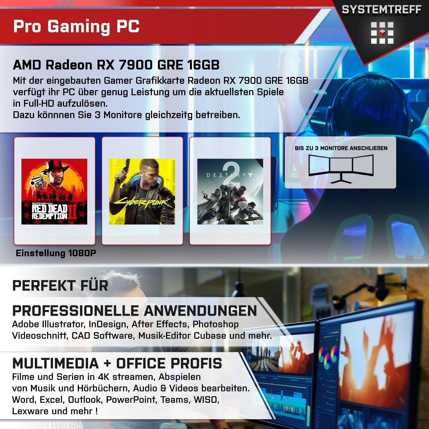 SYSTEMTREFF Gaming-PC-Komplettsystem (27