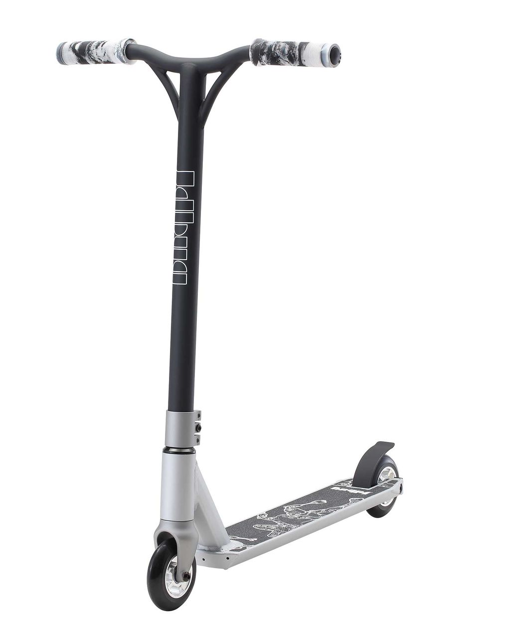 JD Bug Freestyle Stunt Scooter Dark Knight Pro schwarz grau Tretroller Stuntroller bis 100kg belastbar