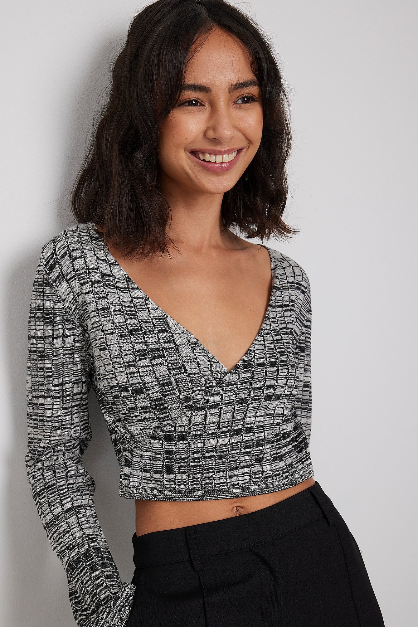 Überlappendes Cropped Top