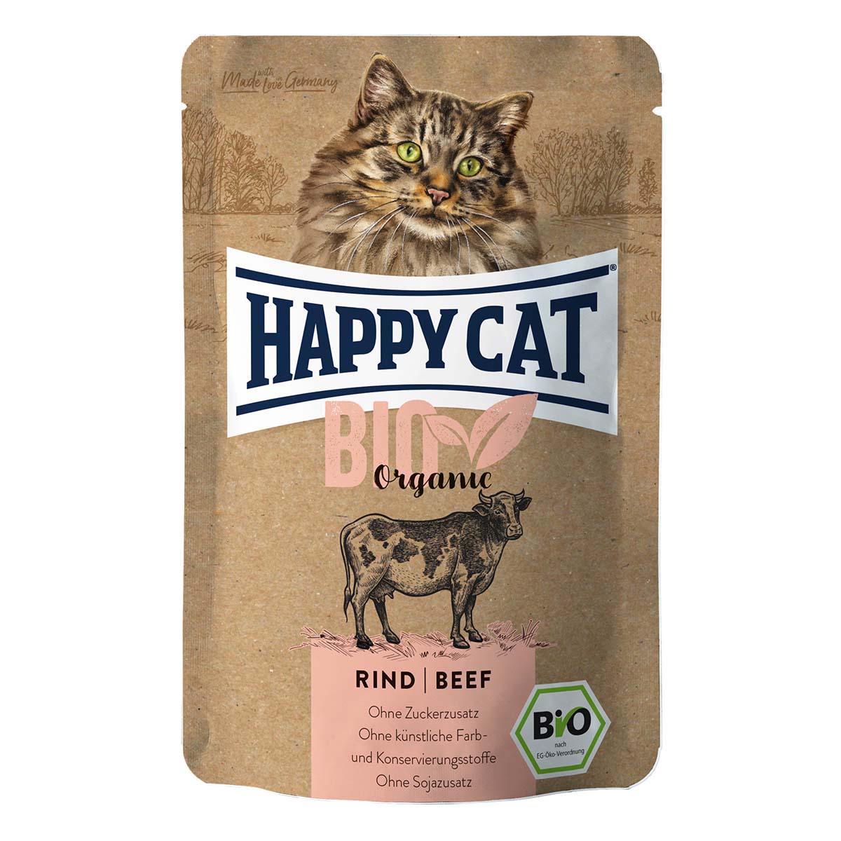 Happy Cat Bio Pouch Rind günstig kaufen bei ZooRoyal