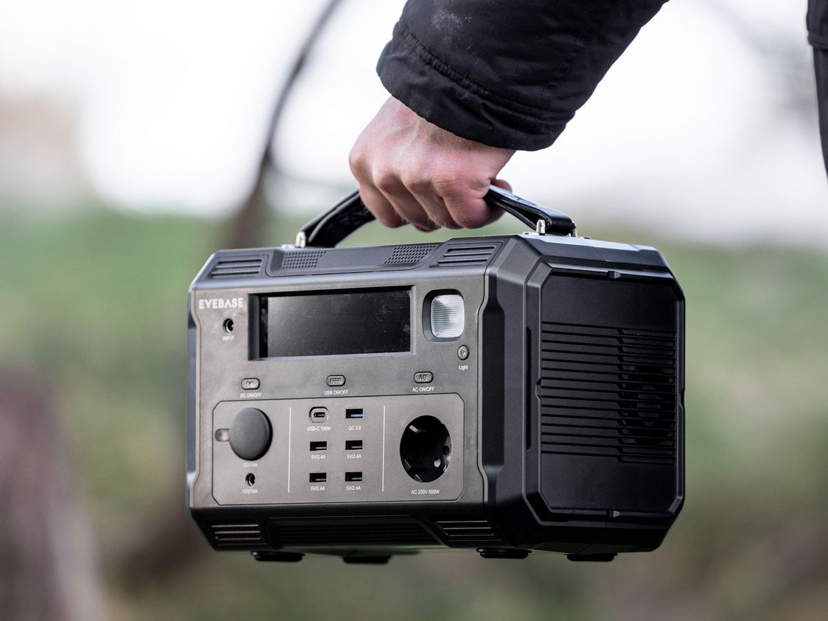 EveBase Move 500 Powerstation mit Go 120 Solar Panel