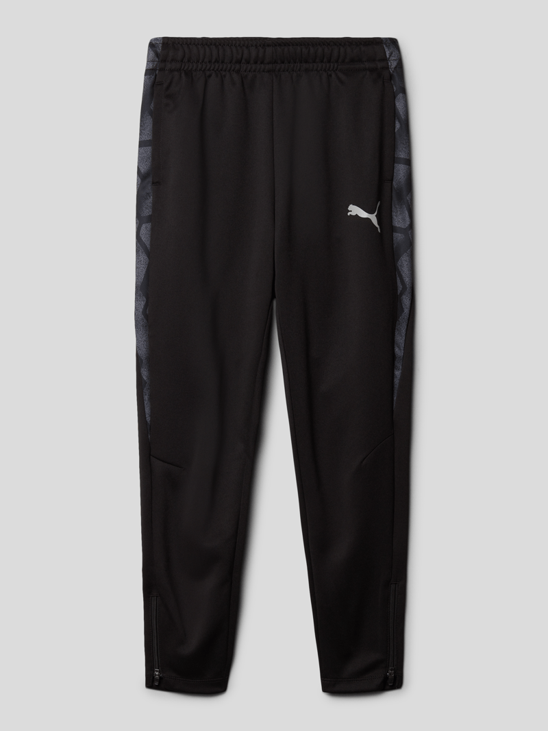 Sweatpants mit Label-Detail in schwarz