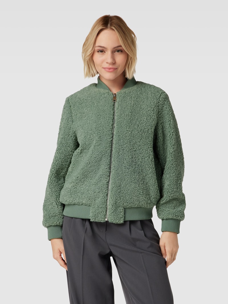 Bomberjacke mit Reißverschluss in mint