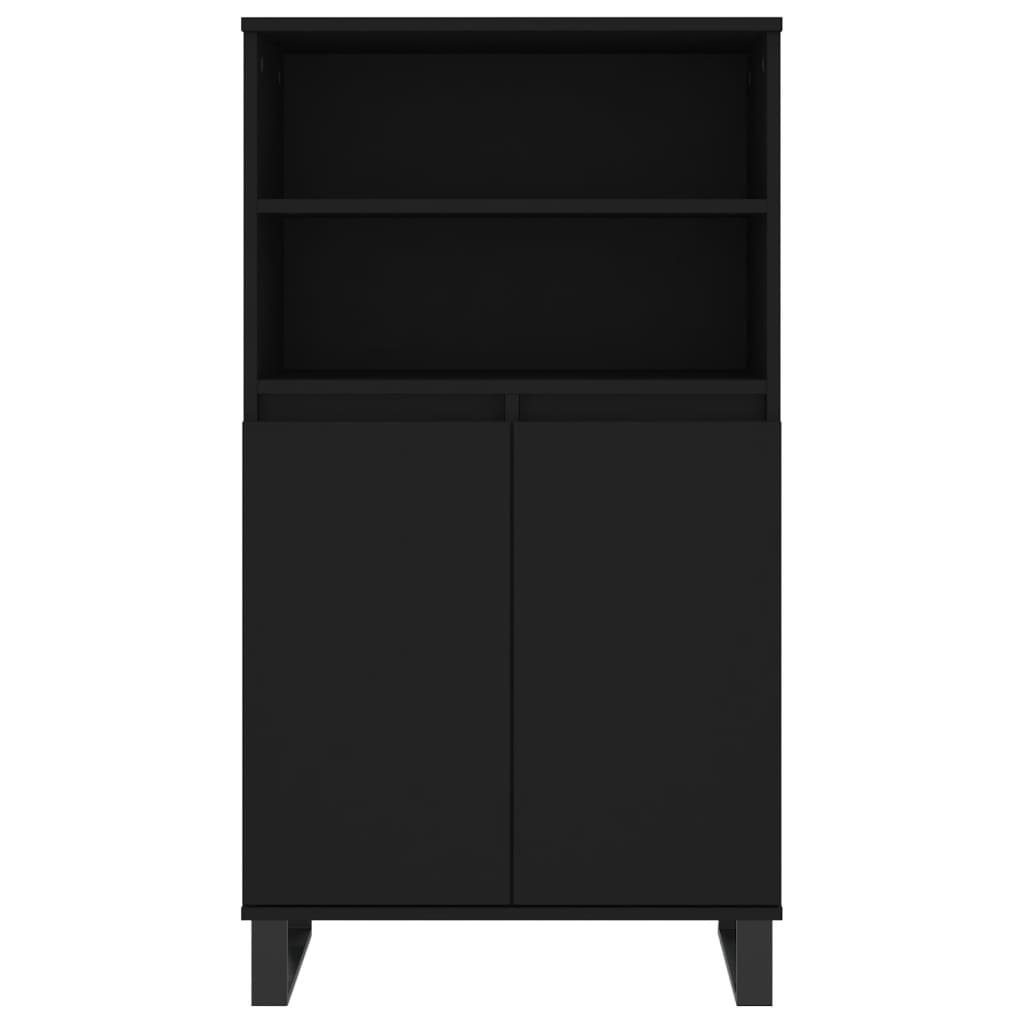 vidaXL Sideboard Highboard Schwarz 60x36x110 cm Holzwerkstoff (1 St)