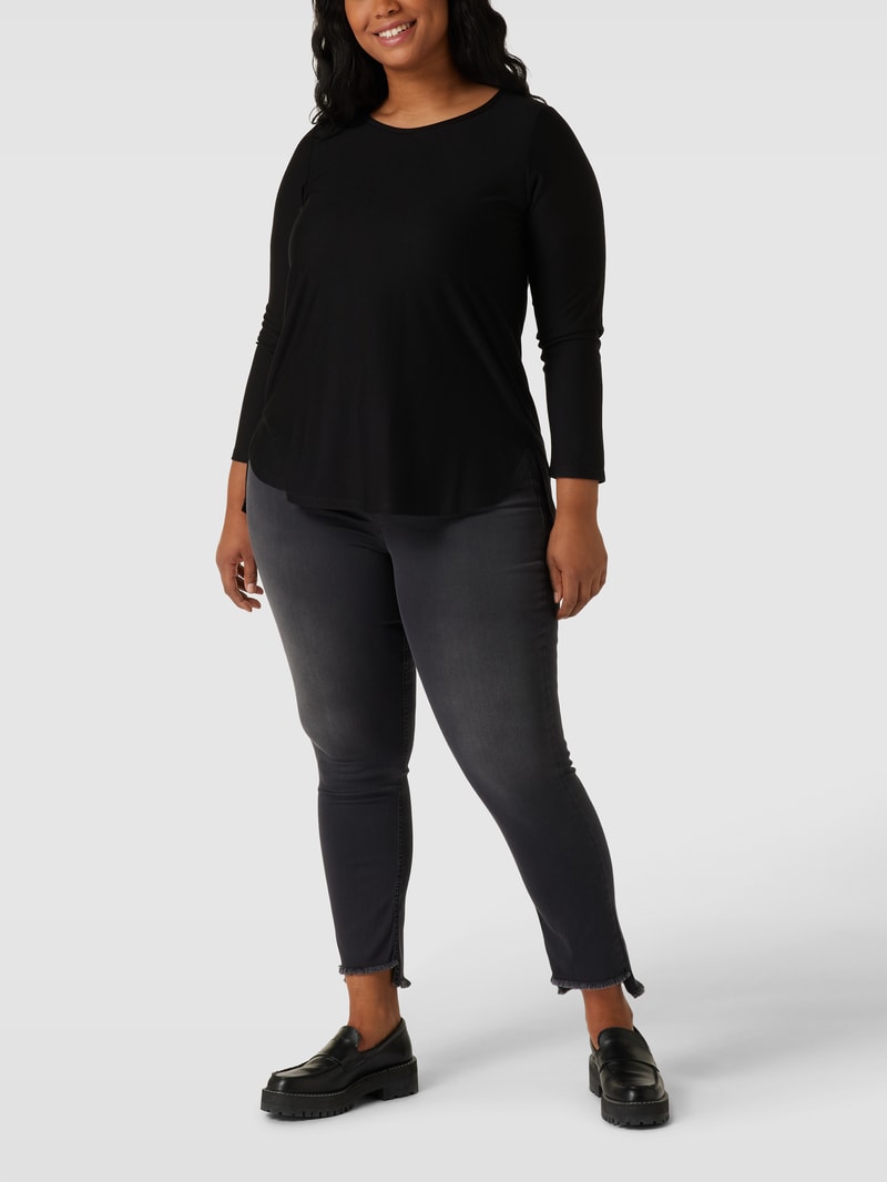 PLUS SIZE Slim Fit Jeans Modell 'ICARO' in schwarz