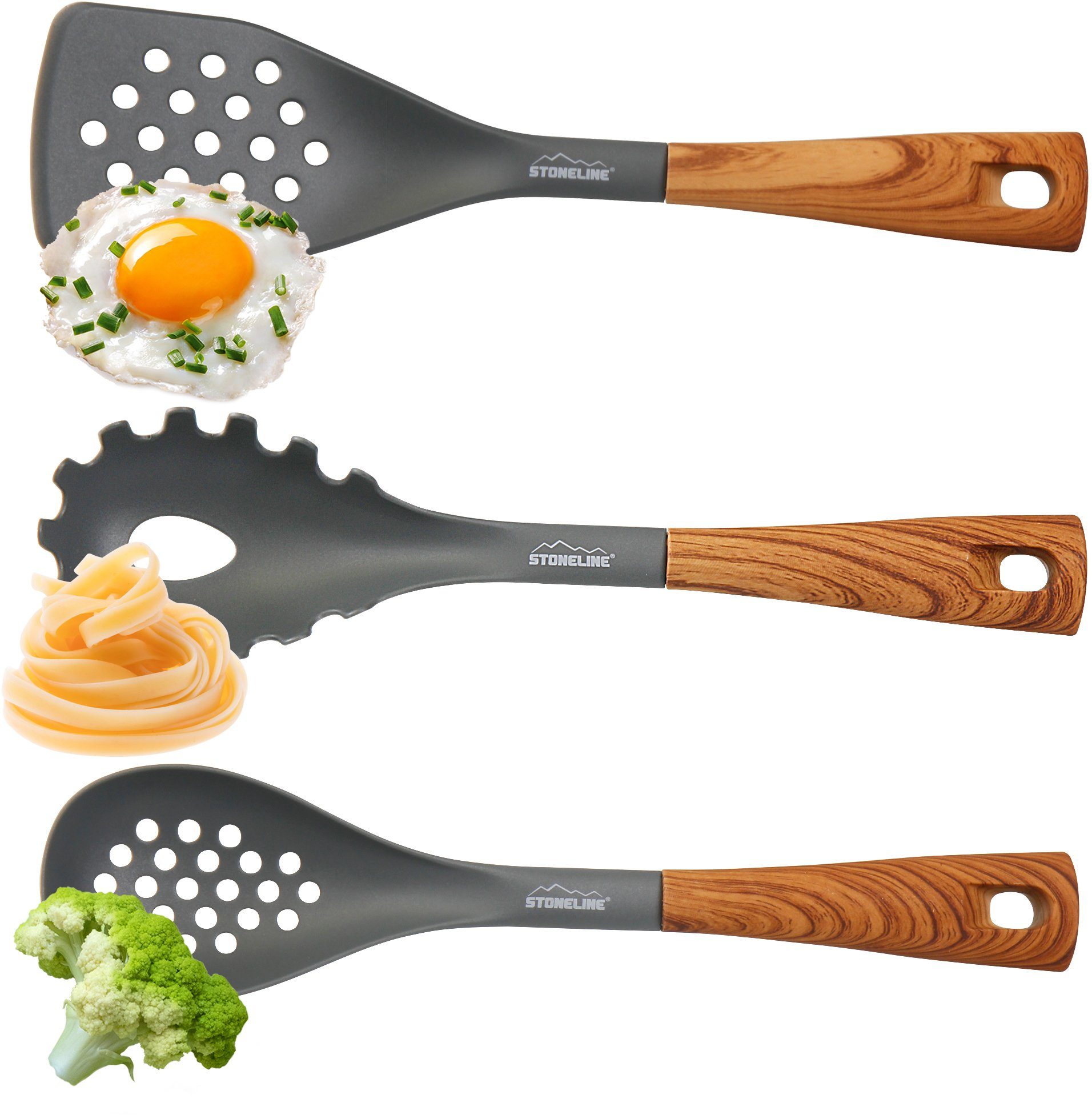 STONELINE Kochbesteck-Set (Set, 8-tlg), mit drehbarem Ständer