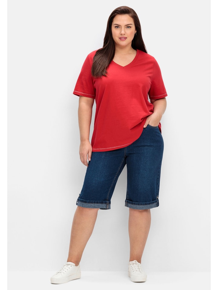sheego Jeans-Bermudas in blue Denim günstig kaufen
