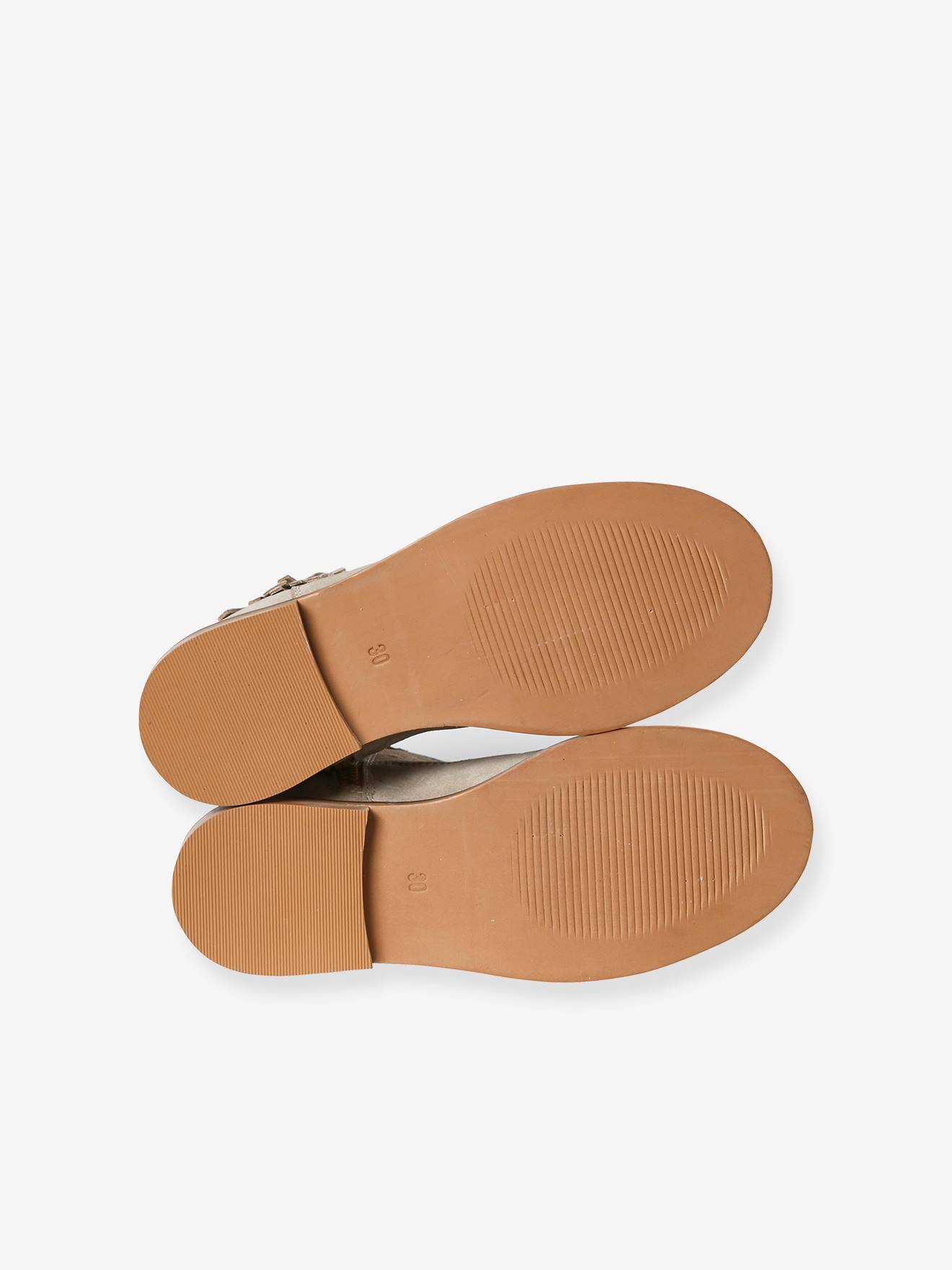 Vertbaudet Mädchen Cowboy-Boots mit Reißverschluss - camel