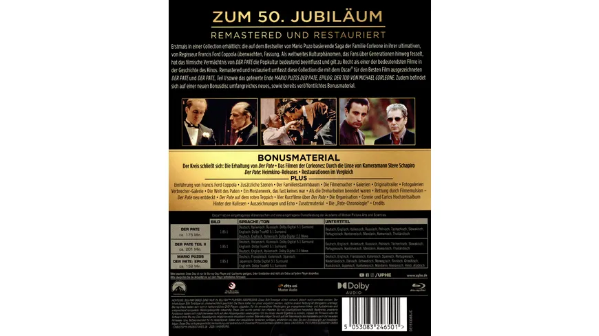 Der Pate 3-Movie Collection  [3 BRs]