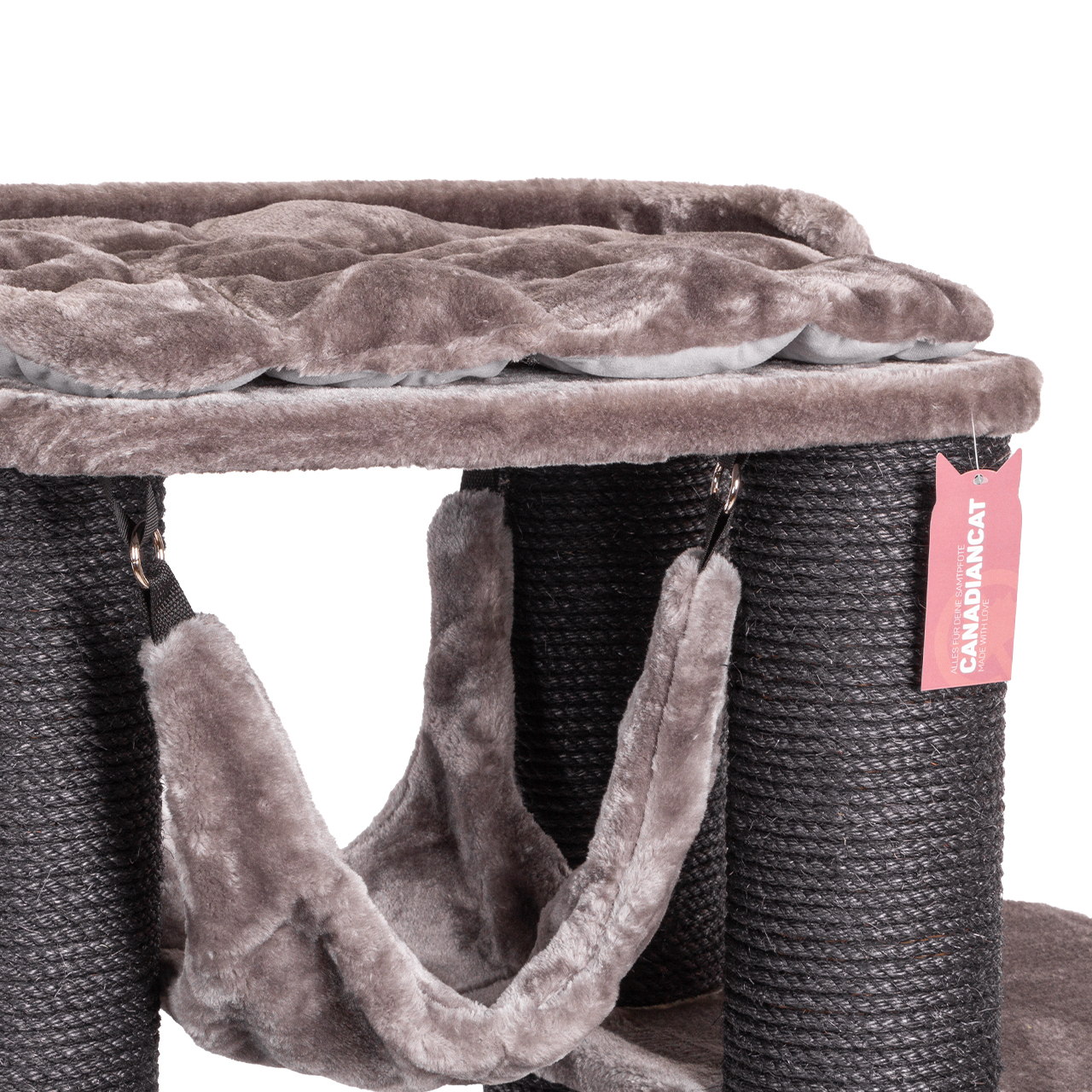 Wagner Kratzbäume Wagner Canadian Cat Company Kratzbaum Hudson schwarz/ grau