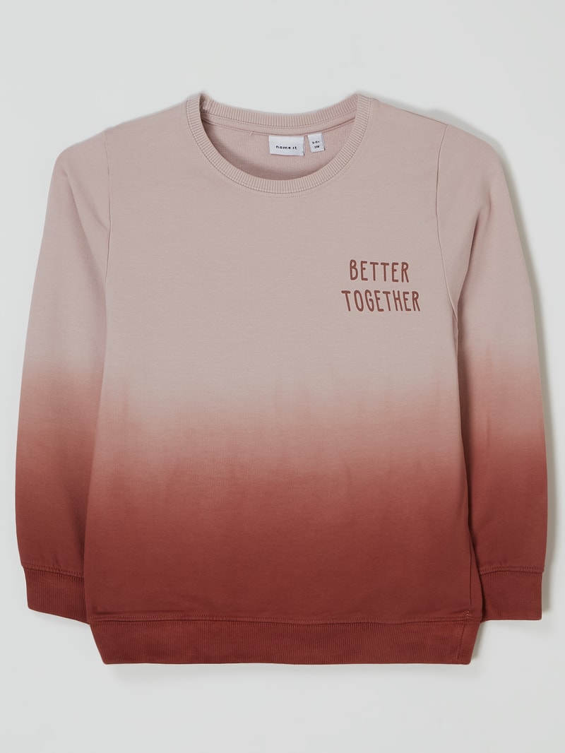 Sweatshirt mit Stretch-Anteil Modell 'Ditmar' in altrosa