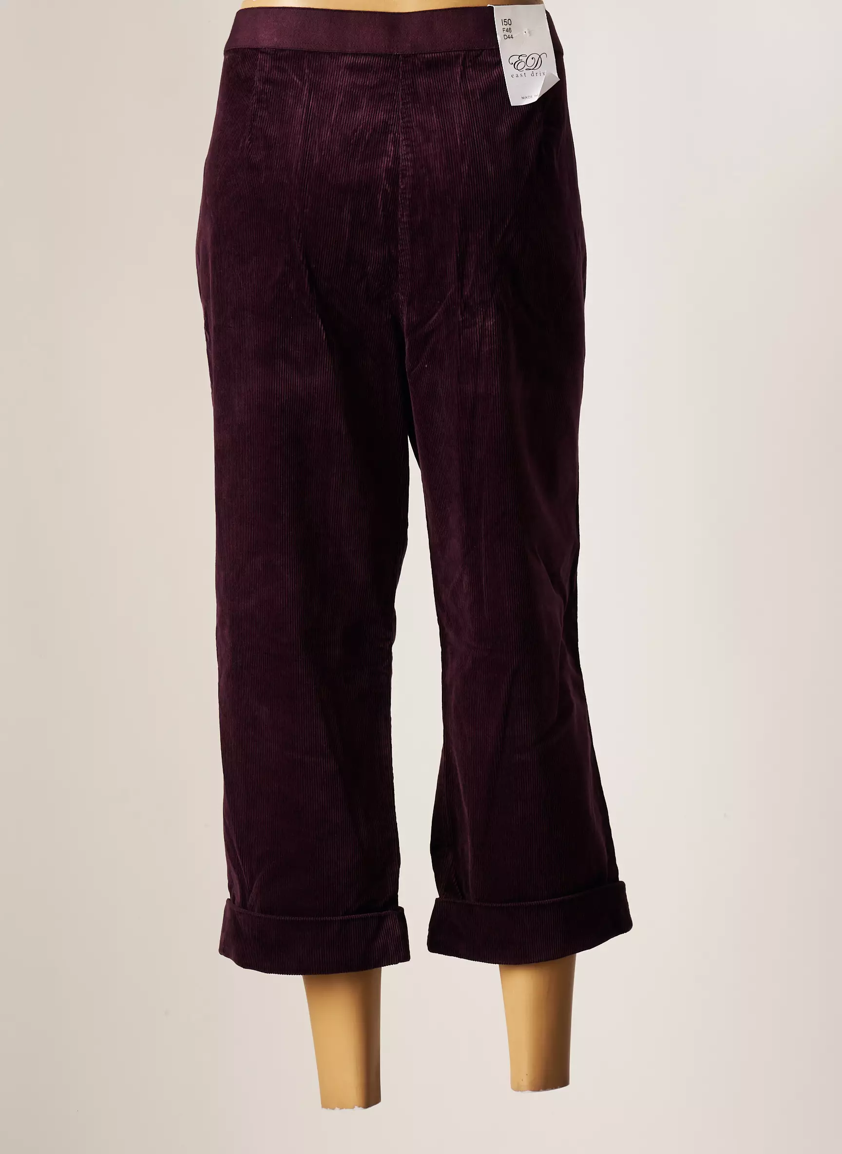 East Drive Pantacourts Femme couleur noir