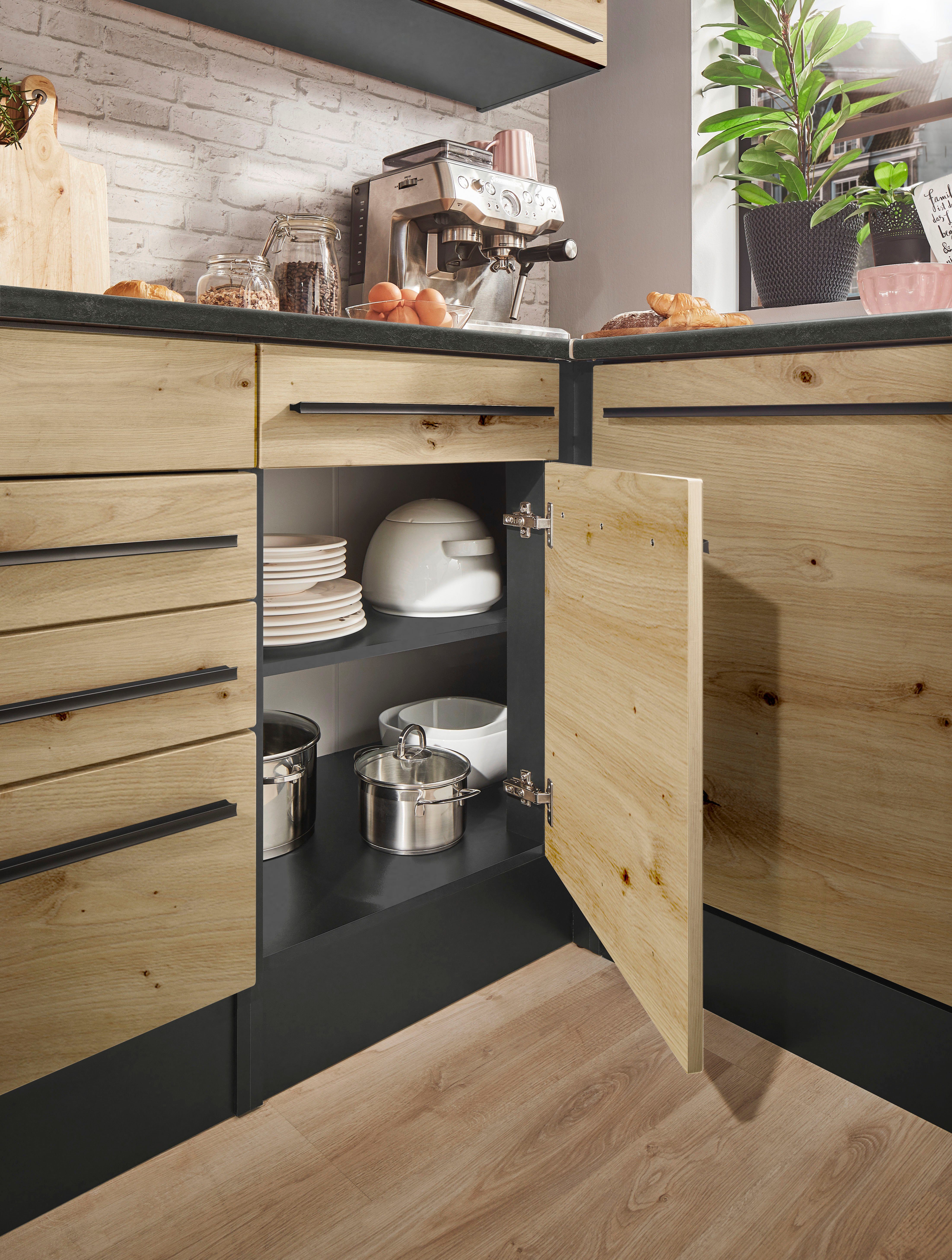 BASIC by Balculina Winkelküche Jazz, Stellbreite 320/175 cm, wahlweise mit E-Geräten