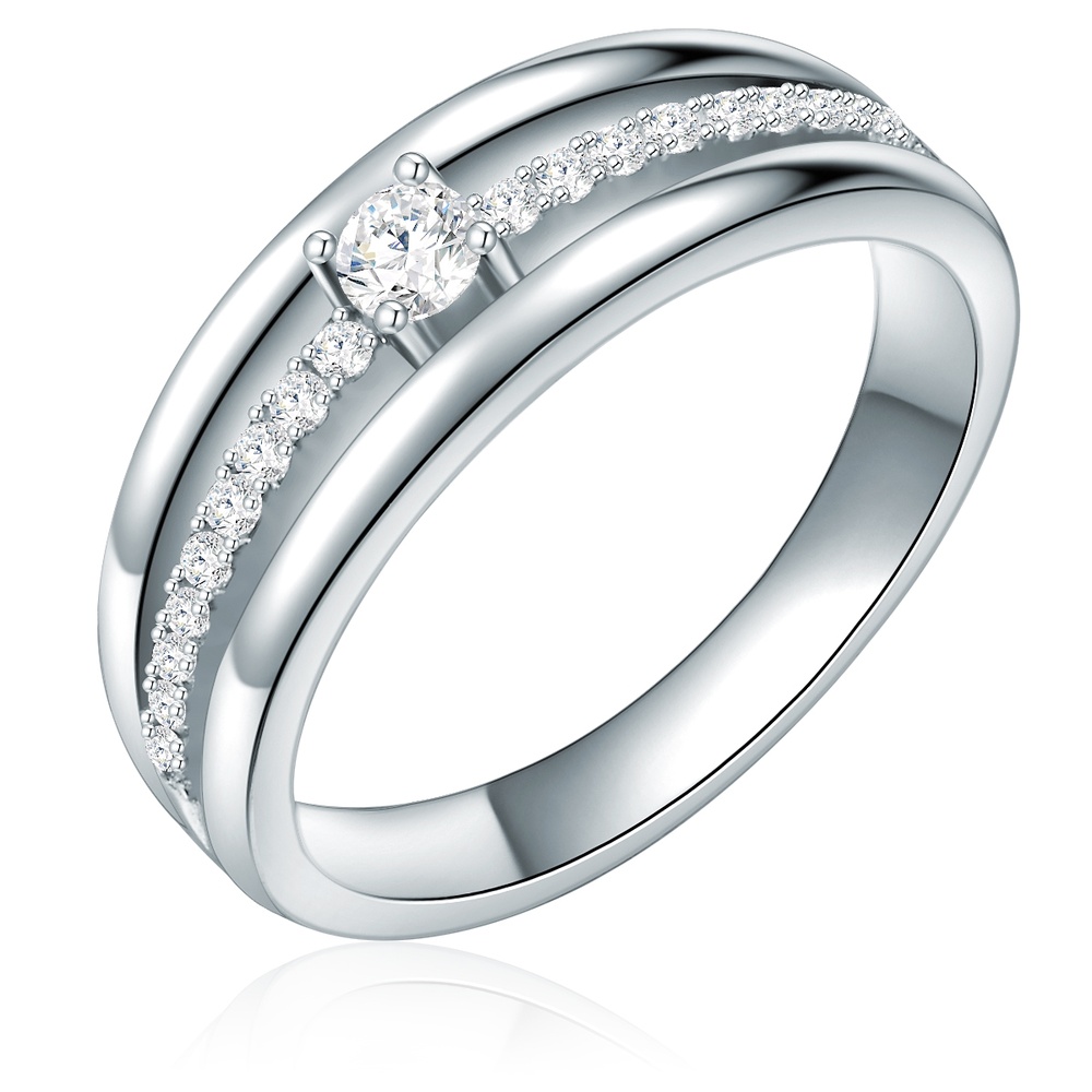 Rafaela Donata Bague en argent Argent sterling Oxyde de zirconium (CZ) en Argent Bague