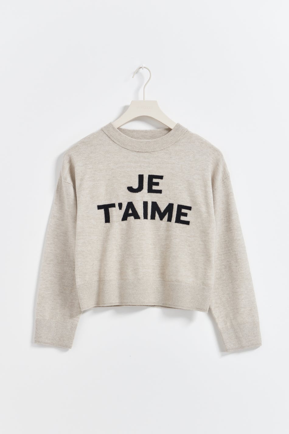 Y knitted embroidery sweater