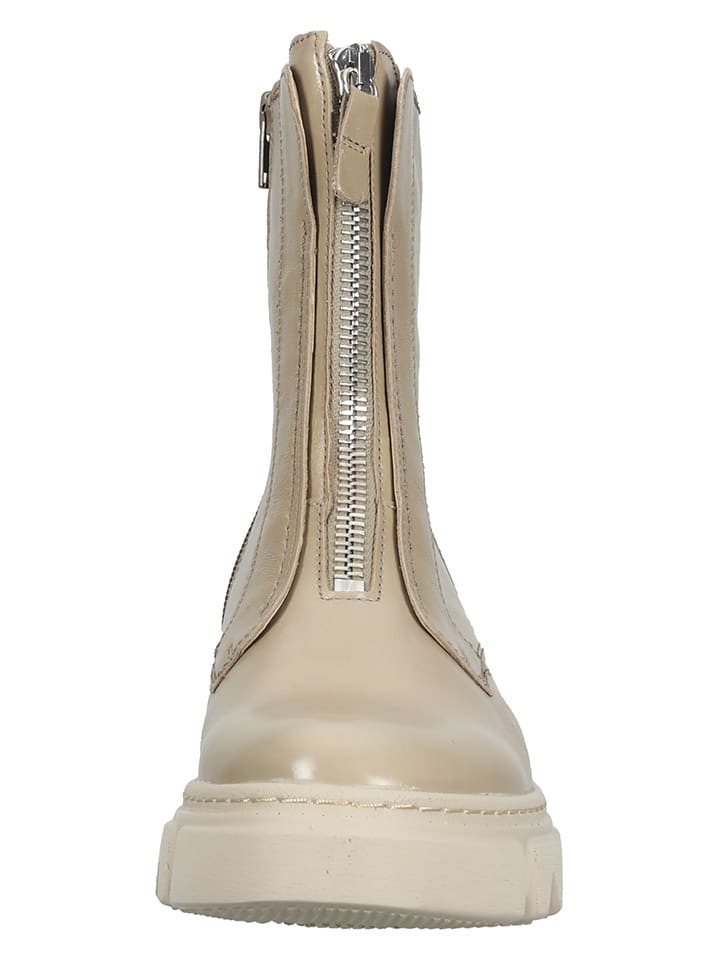 Gabor Leder-Boots in Beige günstig kaufen