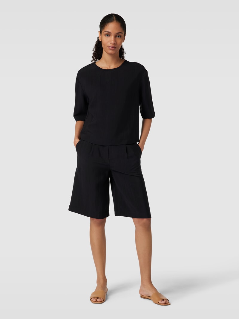 Bermudas mit Eingrifftaschen in schwarz